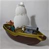 Generico GALEONE DEI PIRATI BARCHETTA MARE GALLEGGIANTE con PERSONAGGI 43 x 21 x 10,5 cm