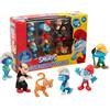THE SMURFS I PUFFI - Set Composto Da 6 Personaggi Puffi, Con Bubble, Firefly, Grande Puffo, Contadino, Gargamella e Birba Da 5,5 Cm, Per Bambini A Partire Dai 3 Anni