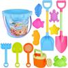 Generico Giochi da Spiaggia per Bambini, Kit di Costruzione di Castelli di Sabbia con Set di Benne e Pale per Stampi da Spiaggia, per le Vacanze Estive Viaggi Piscina all'aperto nel Cortile Giocando