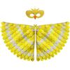 Proumhang Costume per bambini con ali di uccello per età da 3 a 8 anni,gufo di uccello e maschera di pavone vestito da gufo, maschera per occhi e ali di feltro,Halloween,Stile 16