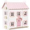 Le Toy Van - H104 - Casa delle bambole Sophie in legno certificato FSC, 3 anni, per bambina, 3 piani, l 61 x p 35 x h 67 cm, con scala interna, persiane, finestre e porte apribili, gioco Montessori