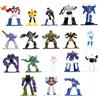 Jada Transformers Wave 3 - Confezione da 18 statuette in metallo pressofuso, 4,2 cm, per bambini e adulti