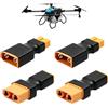 FinalCool 4 Pezzi XT90 a XT60 Spina Connettore Adattatore, XT90 Maschio a XT60 Femmina Adattatore Connettore per Batteria RC Drone LiPo, Electric Quad/ESC