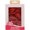 FunCakes Edible Wafer Flowers Deluxe Rose Rosalia Red Medium - Fiori Commestibili Decorazioni per Torte, Cupcake e Dolci - Confezione da 15