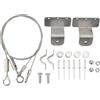 Arithmetix Cavo per Cordino per Porta con Chiusura per Portello Cavo Regolabile per Imbracatura in Fune in Acciaio Inossidabile 304 Parti di Ricambio per Hardware Resistente per Porta di
