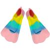 Generic Pinne da nuoto in silicone per giovani, pinne da allenamento, durevoli, professionali, corte per giovani, pinne da nuoto in silicone per bambini e adolescenti, pinne da allenamento