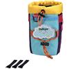 Wswqop Porta Borraccia Bicicletta Portaacqua Portaborraccia Supporto Universale Tessuto Robusto Chiusura Corda Disegno Cartoon Bambini Adatto a Bicicletta Pa, Blu