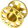 FytStycale Mulinello da Immersione in Alluminio, Bobina a Dito compatta, sommergibile, Galleggiante, per segnalare la Linea di Immersione, Ideale per Snorkeling, Oro