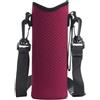 TISHITA Borsa Porta Bottiglia Tracolla Porta Bottiglia Accessorio Coppa Custodia Porta Bottiglia Funzione Termica Neoprene Adatta per Escursioni Passeggiate C, Rosso