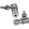 SOLUSTRE 2 Pezzi Giunto per Cavo Acceleratore Marino in Acciaio Inossidabile Connessione Femmina e Design a Snodo Sferico, Resistente alla Corrosione e Facile da Installare per Barche da
