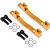 KQFCAZRE 1 Paio di Adattatori per Montaggio Freno a Disco per Bicicletta 203 Mm Anteriore/R203, Dorato