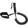 HUSHUI Corda per Piedi da Surf Guinzaglio Leggero Regolabile da 7 Mm per Tavola da Surf da 10 Piedi in Poliuretano TPU (Nera)
