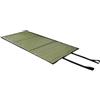 Crabop Tappetino per sganciare la pesca alla carpa, lungo 100 cm, imbottito per la sicurezza dei pesci, tappetino pieghevole con scala, tessuto Oxford rosso (verde militare)