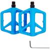 EcoLivzen Pedali per bici ad alta stabilità, in fibra di vetro e nylon, sigillati, doppi cuscinetti, perni antiscivolo con filettatura da 9/16 pollici, per equitazione all'aperto, arancione (blu)