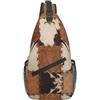 JUZGTSIT Unisex Marrone Khaki Pattern Palestra Sport Viaggi Escursionismo Daypack Sling Zaino Borsa a tracolla Borsa a tracolla Borse Per Uomo Donna