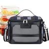 Generic Borsa termica isolata, contenitore per il pranzo impermeabile, borsa isolante impermeabile, per camper, famiglie, viaggiatori, pescatori, studenti, spiaggia, , viaggi su strada, escursioni, zaino