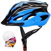 ioutdoor Casco da Bicicletta CE EN1078, Corpo in EPS + Guscio PC, Robusto e Ultraleggero, con Visiera Rimovibile e Imbottitura, con Archetto Libero, Casco da Ciclismo Regolabile (56-64 cm)