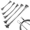 GIEEU 60 pezzi in filo di acciaio inox tracce luccio, anti-morso leader da pesca con girelle, accessori per lenza da pesca per esche in acqua dolce (10/15/20/25/30 cm)