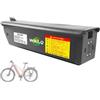 WILLQ Batteria Sostitutiva per Mountain Bike 48V 36V 10,4AH 13,2AH 14AH 17,5AH 18,2AH 20AH 24,5AH 27AH 30AH, Pacco Batteria al Litio Removibile,36v24.5ah l424