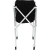 TOPINCN Carrello Pieghevole per Palline da Tennis, Design Leggero, con Ruote Rotanti a 360 Gradi, per Allenamenti, Portatile, in Lega di Alluminio Nera, 90 X 41 X 41 cm.