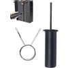 Generic Perno per a Stack 10mm Sblocco Rapido con Collare a Clip a Molla
