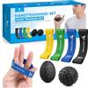 YANGTSUNG Hand Gripper, Set Allenamento Mani 6 Pezzi, Set Allenatore Dita e Avambracci, Pallina Riabilitazione Mano, per Esercizio Mirato, Potenziamento, Sollievo e Recupero