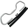 APLVFFZH Manubrio Bicicletta Manubrio Farfalla Ergonomico Lega Alluminio Resistente Barra Riposo Accessori Ciclismo Adatto per Ciclismo Sportivo Escursioni out, Argento