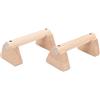 Vvikizy Set di 2 Barre per Push Up in Legno di Faggio, Attrezzature Multifunzionali Regolabili per L'allenamento della Forza, per Esercizi in Palestra a Casa (20 cm)