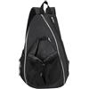 Accarugty Grande zaino da pickleball da 20-30 l in tessuto Oxford, per paddle e palline, accessori leggeri, a tracolla, borsa sportiva nera