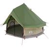 HFXHIJXQ Tenda tepee, 250 x 250 cm, verde, moderna tenda indiana in poliestere e acciaio, per giardino e campeggio, tenda a piramide pieghevole con apertura dell'aria e chiusura rapida