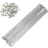 WQJZTX 10Pcs 14G 2mm Raggi Della Bici Con Nipples In Acciaio Inox Mountain Road Bike Ad Alta Resistenza Biciclette Raggi Parti Ciclismo