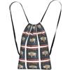 ZYJHYY Wyoming - Zaino con stampa con bandiera dello Stato del Wyoming, borsa sportiva leggera con coulisse, 14 l, pieghevole, per palestra e viaggi