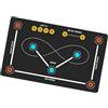 Generic Tappetino da allenamento per hockey, 80 x 120 cm, tappetino da allenamento per calcio, tappetino da allenamento, silenzioso, tappetino da allenamento per interni, esterni, palestra, campo giochi