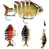 Generic LOS DE LA BAZN, I Pisos de Fishing, esca da nuoto realistica con ganci acuti, kit di esche da do - Crankbaits Gear per luccio, blu, salmone, persico, trota