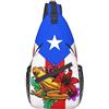 JUZGTSIT Puerto-Flag Style-1 Zaino a tracolla a tracolla borsa da viaggio escursionismo zaino per donne e uomini