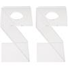 HOMSFOU Espositore per Palline Sportive in Acrilico 2 Pezzi, Supporto Elegante per Baseball e Golf, per Decorazione della Stanza e Protezione da Graffi