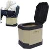 Generisch WC portatile da campeggio - Soluzione da bagno in stile secchio, struttura durevole, a prova di perdite, chiusura sicura del coperchio, interno facile da pulire, programma di servizio di viaggio per