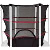 Generic Rete di sicurezza per trampolino, rete di sicurezza da 130 cm, con rotondo