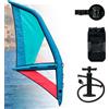 Generic Ala da Windsurf Gonfiabile con Foil a Doppia Camera d'Aria e Finestra
