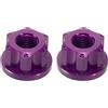 KQFCAZRE 2 Pezzi Dadi Mozzo Bici M9 Vite Frontale Blocco Alluminio Leggero Imperdibili per Bici da Corsa Fisse Mountain Bike Compatibili Uso Quotidiano, Viola