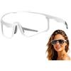 Generic Occhiali di sicurezza polarizzati, polarizzate fotocromatiche trasparenti, unisex, per ridurre i riflessi, per corsa, sport, ciclismo, equitazione, pesca, moto, escursionismo, baseball, attività