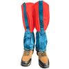 NEIQIUWING Ghetta bassa impermeabile per trail running e sci, robusto copriscarpe con chiusura lampo, per uomo e donna, protezione all'aperto (arancione)
