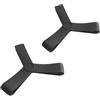 Accarugty Cinghie per pinne in silicone, fasce elastiche regolabili, per nuoto, immersioni, snorkeling, fissaggio sicuro a triangolo, antiscivolo, comode, adatte a taglie S, M, L, nero e bianco