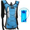 KQFCAZRE Zaino con Sacca Idrica da 2 Litri, Zaino di Idratazione Leggero per Mountain Bike E Corsa, Blu