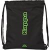 safta KAPPA BLACK - Zaino a sacco piatto, grande, ideale per bambini di diverse età, comodo e versatile, qualità e resistenza, 35 x 40 cm, colore: nero, Nero, Estándar, Casual