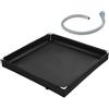 Generisch Piatto doccia - 70 x 70 cm (1 pezzo) base pieghevole per esterni, lavandino da campeggio, set di drenaggio rimovibile per interni, fondo impermeabile per tende da camper, tende da camper e lettino da