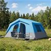 LoogCape Tenda familiare blu, 533 x 312 x 230 cm, poliestere 185T con rivestimento in PU, aste in fibra di vetro, superficie interna di 16,17 m², impermeabile, per campeggio, famiglia, esterni