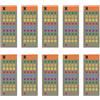 Générique Scope Turret Stickers, 10-Sheet Long Range Labels with Strong Adesion, Durable Scope Turret Sticker Sheets for Outdoor Sport, Security, Playing, Yard Use