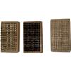 Generico Set di spazzole per cera per snowboard, 3 pezzi/di spazzole per sci,