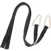 DIYEAH 2 Pezzi Maniglie per Palestra in Nylon Nero Compatibili Macchine a Cavo per Spalle e Schiena, Estensioni per Cavi Allenamento LAT Machine e Ab Machine